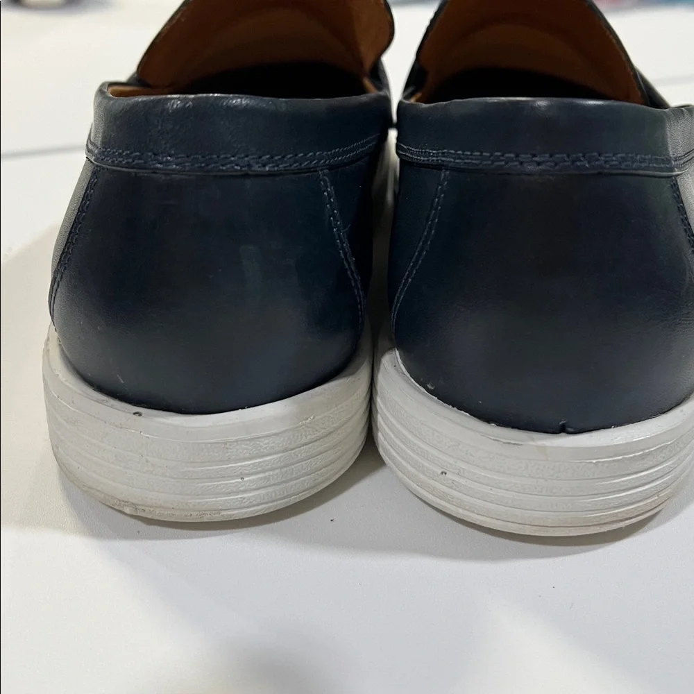 Marc Joseph - 8, Navy‎ Leather Loafers with Tassels
